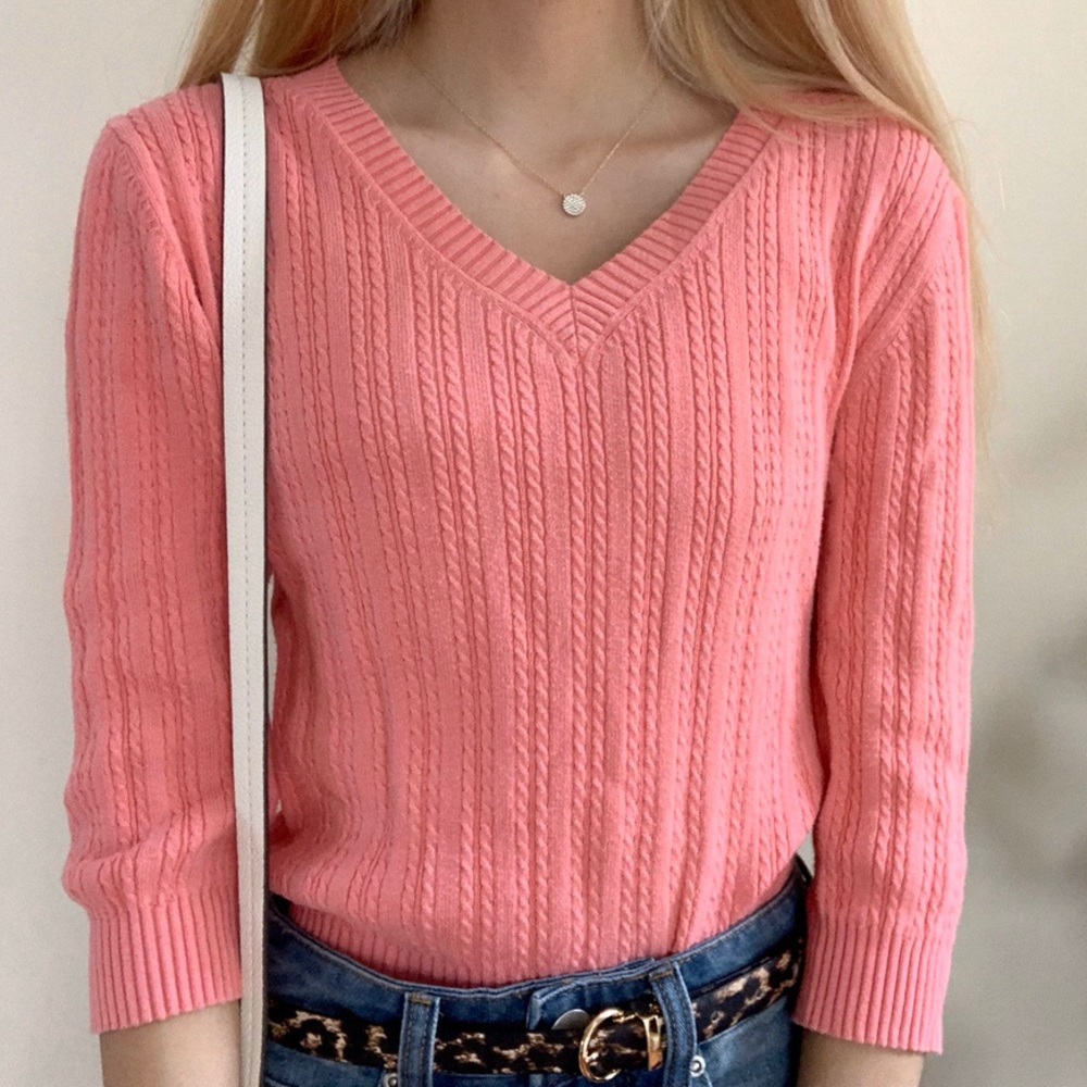 Bubblegum pink Kate Hill sweater